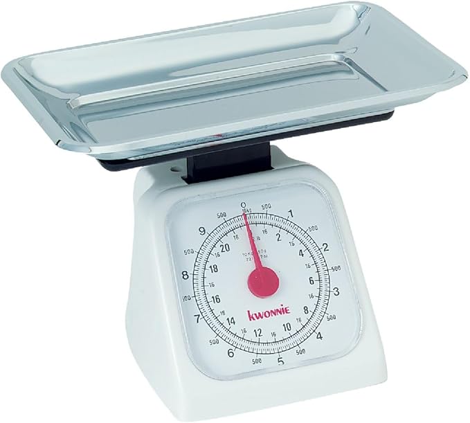 Norpro 22Lb Food Scale Removable Metal Tray, One Size, Shown