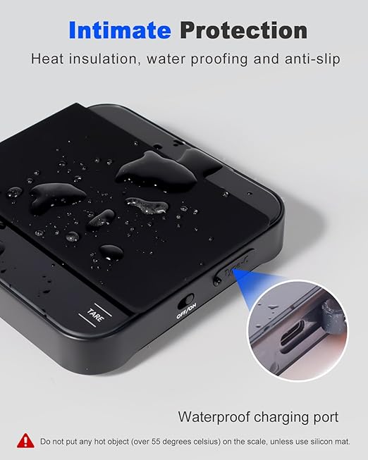 Rechargeable Mini Coffee Scale with Timer, Espresso Scale with Powder to Water Ratio and Water Flow Modes, 2kg/0.1g Digital Scale for Espresso and Pour-Over, Portable Scale with Silicone Pad