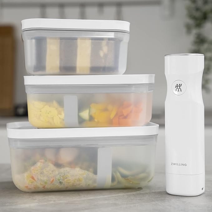 ZWILLING Fresh & Save Flat Lunch Box Large, Airtight Food Storage Container, Meal Prep Container, BPA-Free, Semi-transparent