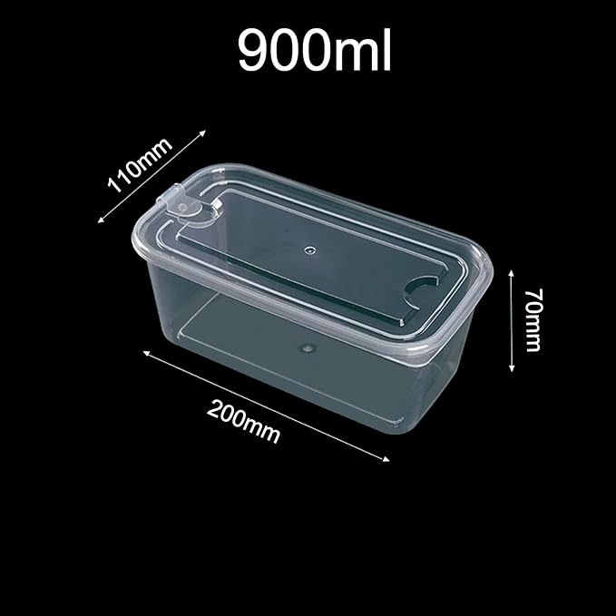 30 oz Reusable Freezer Containers (Food Storage),BPA-Free Plastic Deli Containers,Sealed Leak-Proof for Meal Prep,Overnight Oats,Soups,Jams-Microwave/Dishwasher/Freezer Safe(10 Pcs)