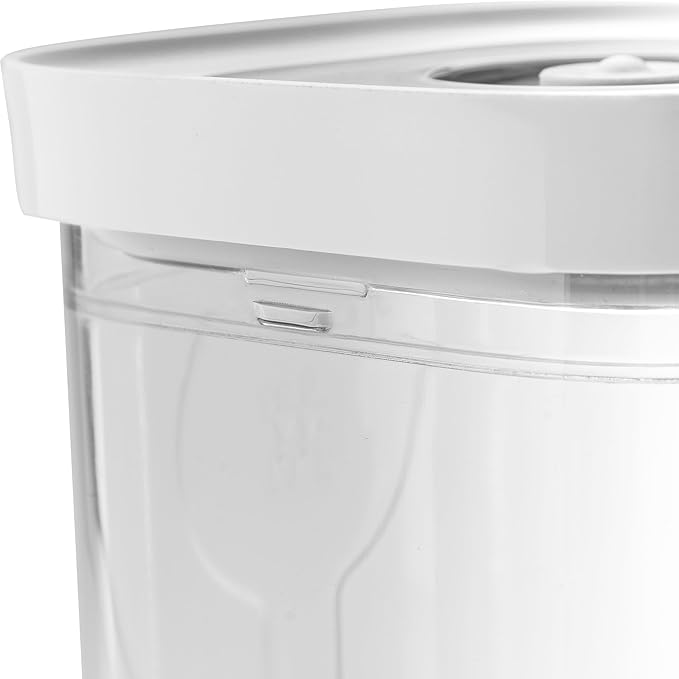 ZWILLING Fresh & Save CUBE Storage Organizer, 2M, 2-qt, Pantry Organizers and Storage, Plastic, BPA-Free Airtight Dry Food Storage Container for Oats, 16-ounce Box of Dry Pasta, Medium Tall, Clear
