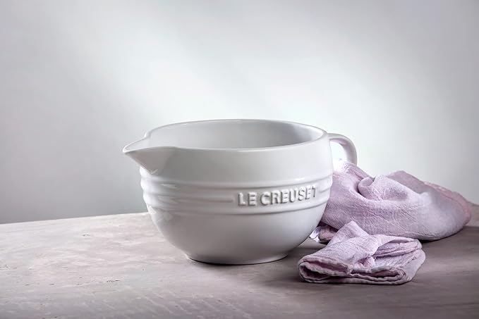 Le Creuset Stoneware Signature Batter Bowl, 3.2qt., Shallot