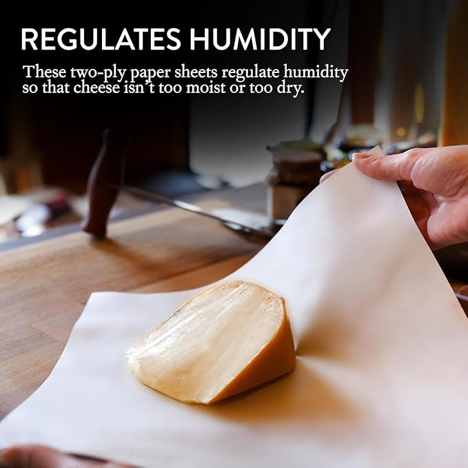 Formaticum Cheese Storage Wax-Coated Paper, Keep Charcuterie Fresh, 45 Sheets