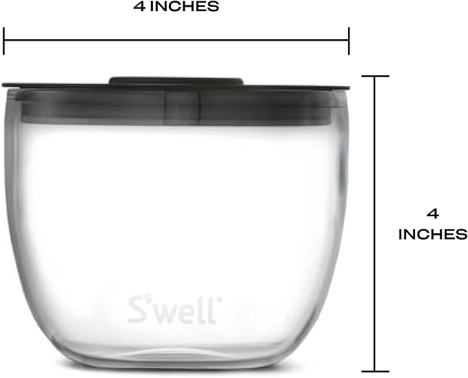 S'well Eats Stainless Steel Food Bowls, 21.5oz, Azurite Marble, Triple-Layered Vacuum-Insulated Containers Keeps Food Cold for 11 Hours and Hot for 7 hours, Condensation Free, BPA Free