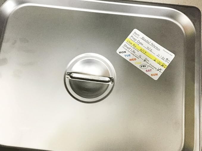 InStockLabels Dissolvable Food Labels - 2” x 3” (500 Labels) - Rotation Food Stickers for Kitchen & Restaurant Supplies - Ideal for Jar, Containers and Freezer Storage, Kitchen Stickers