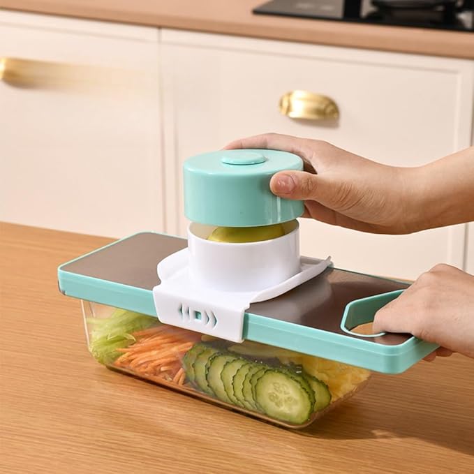 Mandoline Slicer for Kitchen, Food Chopper, Vegetable Slicer with Container