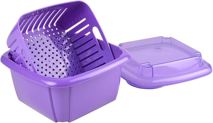 Hutzler Berry Box, 1 Quart, Violet