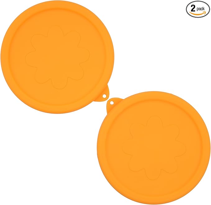 2 Pack Silicone Replacement Lids Only Fit for Pyrex 7401-S 3-Cup Sculpted Glass Mixing Bowls, Small Size Silicone Covers, Dishwasher & Microwave Safe