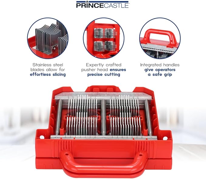 Prince Castle Saber King Tomato Blade & Pusher Set - 3/16" Slices, for 4 Tomatoes - Vegetable Chopper Blade and Kitchen Chopper Replacement Blade for Tomatoes and More