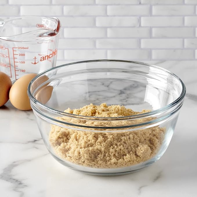 Anchor Hocking Glass Mixing Bowl, 1.5-Quart, Clear