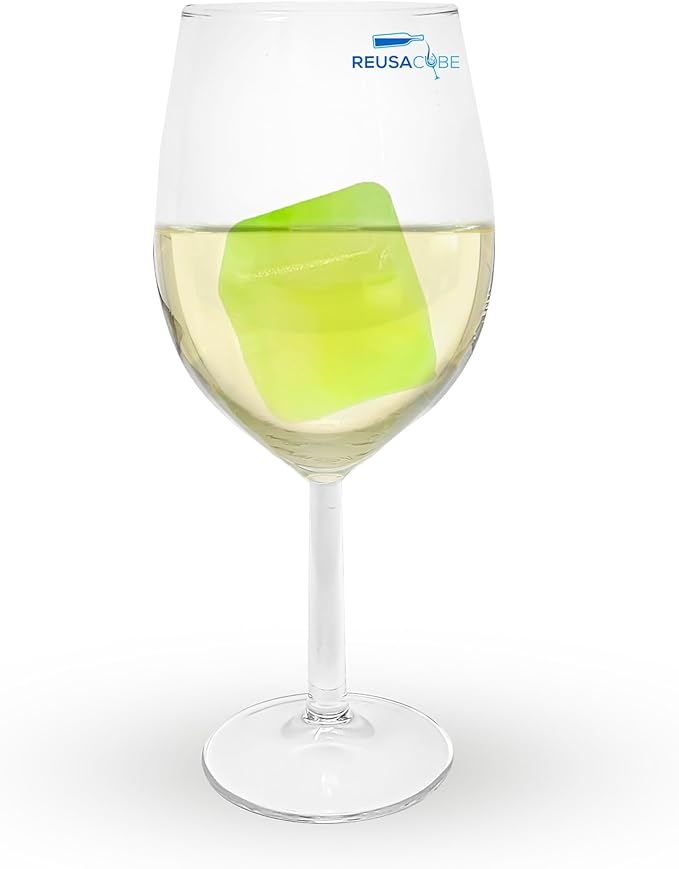 Reusable 2" Ice Cubes – BPA-Free, Distilled Water Filled – Chill Cocktails, Wine, Iced Coffee, Lunchboxes, Minor Injuries, Cold Packs – Large Cubes – 4 Pack