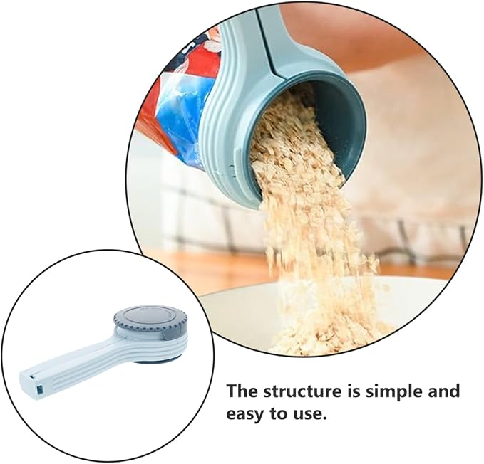 6pcs Bag Clip with Pour Spout Food Bag Sealing Clips for Kitchen Storage Clamp for Snacks Pet Food and More