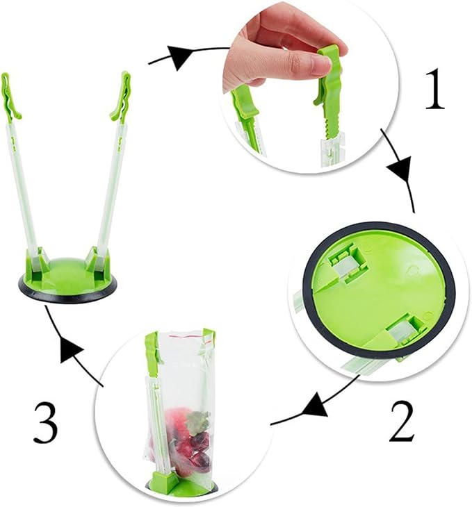 Baggy Rack -(8 colors),Food Storage Bags Clip, For Food Prep Bag/Plastic Freezer Bag/Ziploc Bag Holder Stand,Meal Planning/prep Bag Holders.MONOTONOUS
