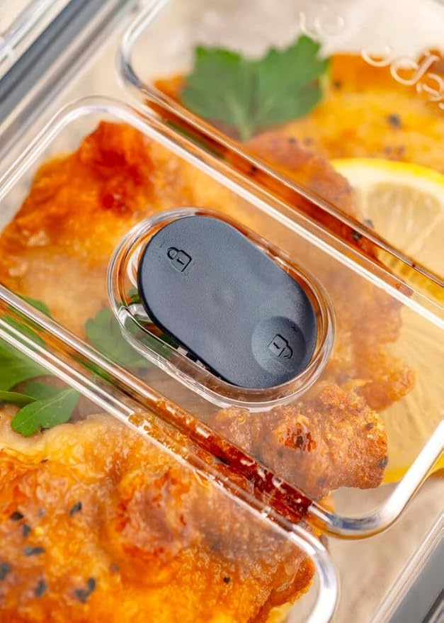 Prepara LatchLok Click 9.3 Cup Food Storage Container, Storm