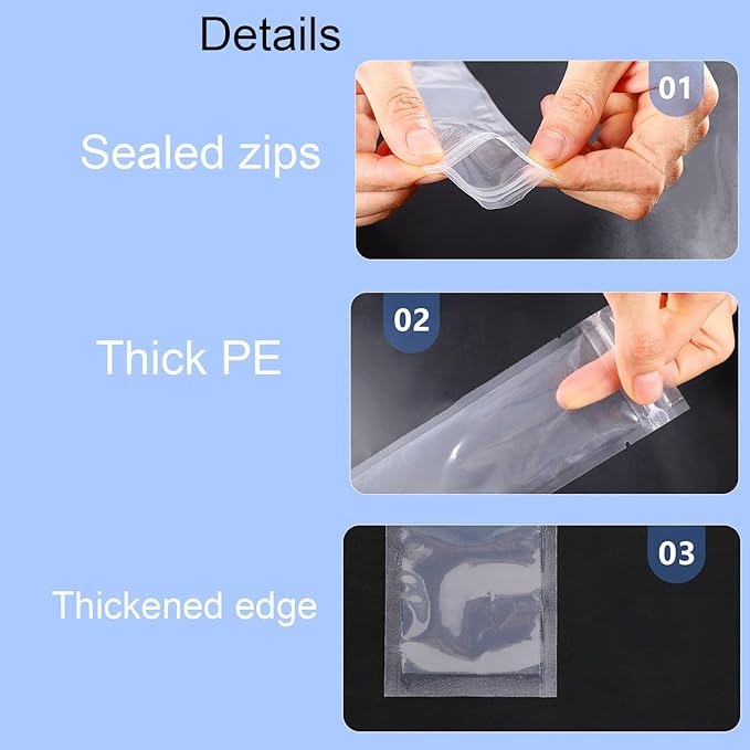 100PCS Disposable Popsicle Moulding Bags (50pcs 2.16in x 11in and 50pcs 2.36in x 8.7in Popsicle Moulding Bags) With Silicone Funnel for Yogurt Sticks, Juice and Fruit Smoothies and Ice Candy Pops