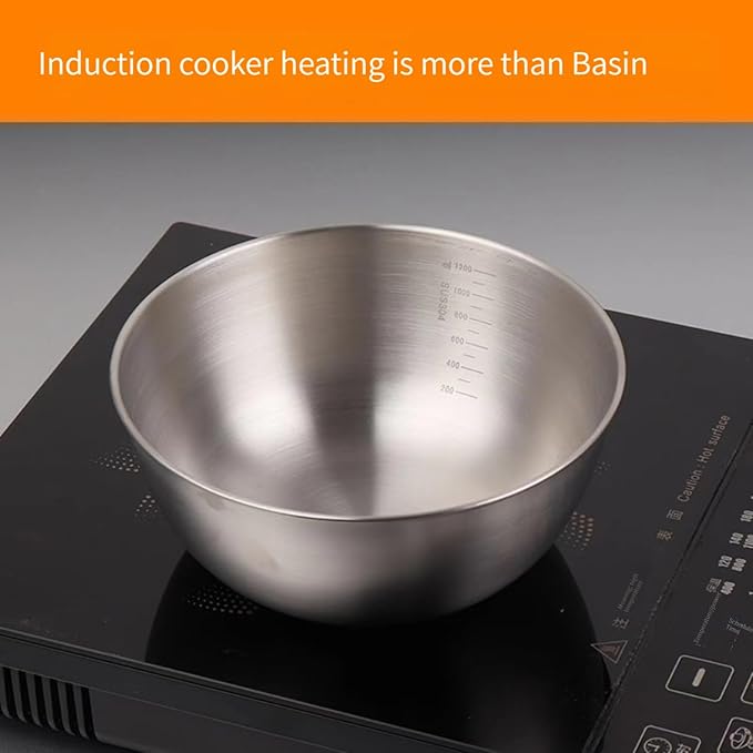 Stainless Steel Mixing Bowls-3 Packs Small Thicker Stainless Steel Flat Bottom Mixing Bowls Set, Home, Refrigerator, and Kitchen Food Storage Organizers