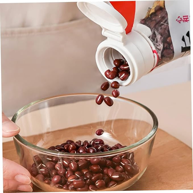 4pcs Food Bag Sealing Clips with Pour Spout Lightweight Food Preservation Clip for Snacks for Kitchen and Travel Material Easy to Use