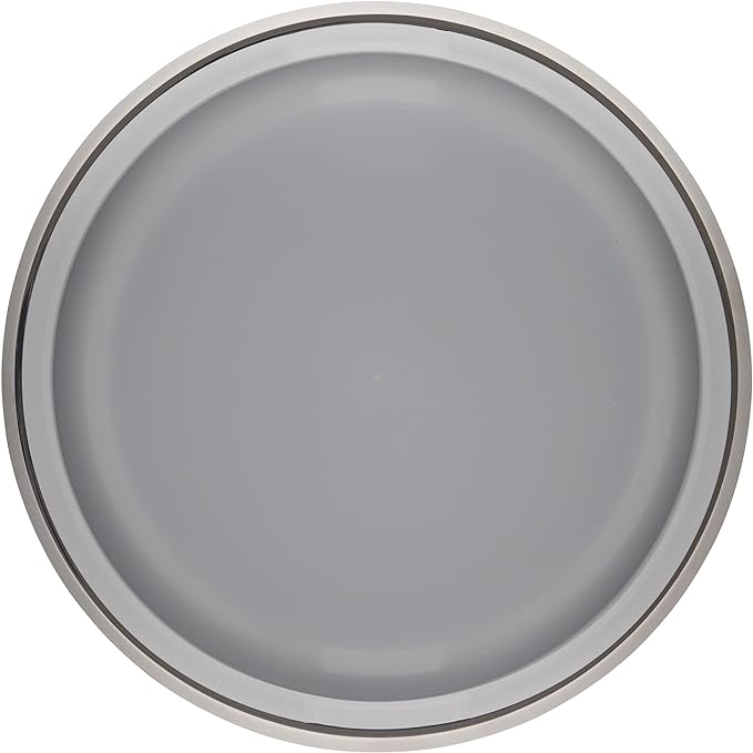 Le Creuset Set of 3 Nested Mixing Bowls w/Nonslip Silicone Base & Plastic Air Tight Lids, Large, Stainless Steel