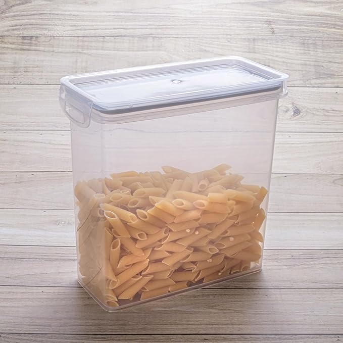 Plasutil 6-Pc Food Storage Containers Set, BPA Free, Airtight Lids with Locking Tabs, Microwave, Dishwasher & Freezer Safe, Ideal for Lunch, Meal Prep & Leftovers, Kitchen and Pantry Organization