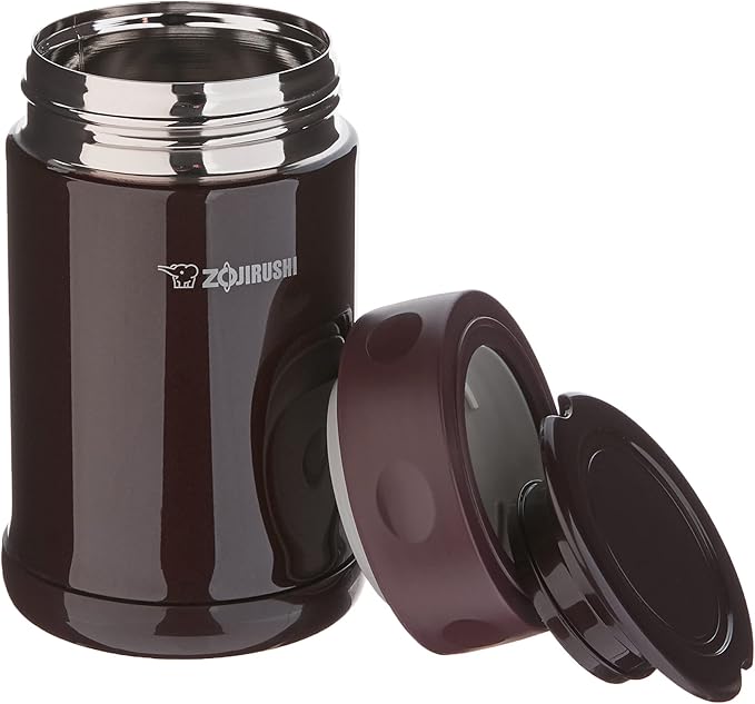 Zojirushi Stainless Steel Food Jar, Medium, Dark Brown