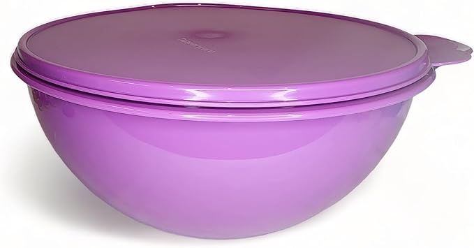 Tupperware Thatsa Bowl Mixing Bowl 32 Cups 7.8L Mulberry Purple
