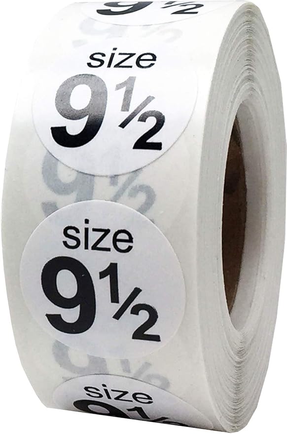 Shoe Size 11 Blue Stickers - 3/4 Inch Round, 500 Semi-Gloss Adhesive Labels Per Roll for Retail, Footwear Inventory, and Organization - Made in The USA
