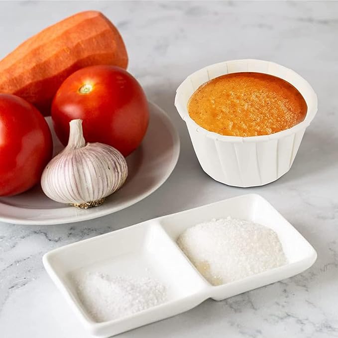 600 pcs Paper Cups Disposable Paper Souffle Cup for Ketchup, Sacrament, Condiments Or Medicine Cup