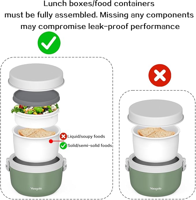 Thermo for Hot Food 28oz, Vacuum Insulated Food Container for Adults, Wide Mouth Leakproof Soup Thermo Stainless Steel Insulated Food Jar(Green)