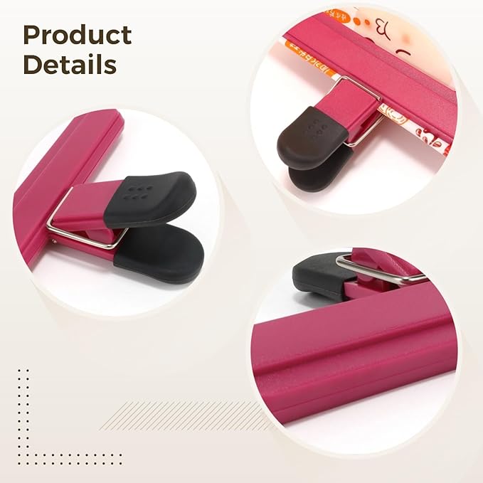 20 Pcs Chip Clips, Food Bag Clips with Strong Spring Closure - Large & Small Plastic Bag Sealing Clips in 5 Colors - Air-Tight Storage Clips with Anti-Slip Grip for Food Storage