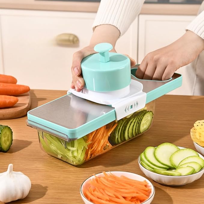 Mandoline Slicer for Kitchen, Food Chopper, Vegetable Slicer with Container