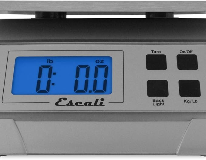 Escali Alimento 136DK Digital Kitchen Scale, Elite Food Measuring to The Gram with Removable Stainless Steel Platform and LCD Display, Baking and Cooking Made Simple