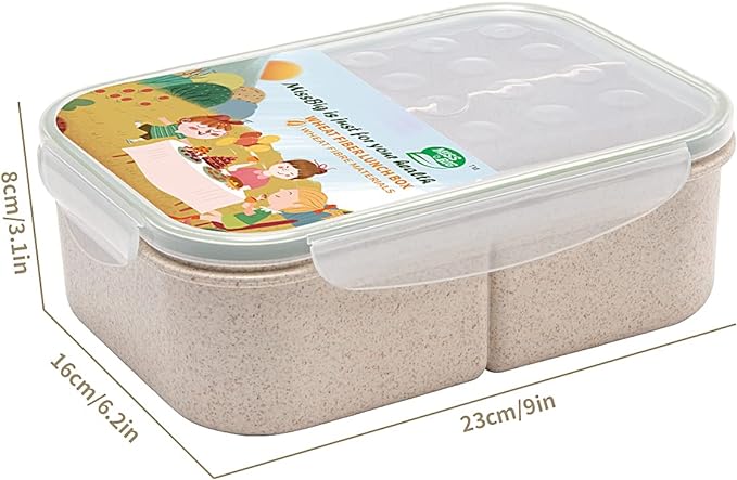 MISS BIG® Bento Box,Bento Box Adult,Lunch Box,Ideal Leak Proof Lunch Containers,No BPAs and No Chemical Dyes Bento Lunch Box,Dishwasher and Microwave Safe Lunch Containers for Adults(1900ml White)