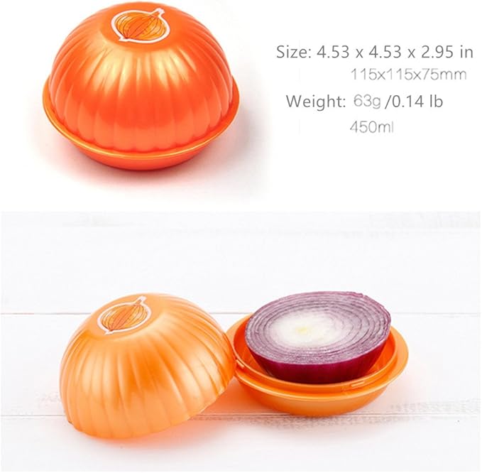Onion, Tomato, and Avocado Keepers + Avocado Slicer/Cutter Set, Vegetable Shaped Food Savers, 2 Silicone Reusable Beer Saver Caps as Gift
