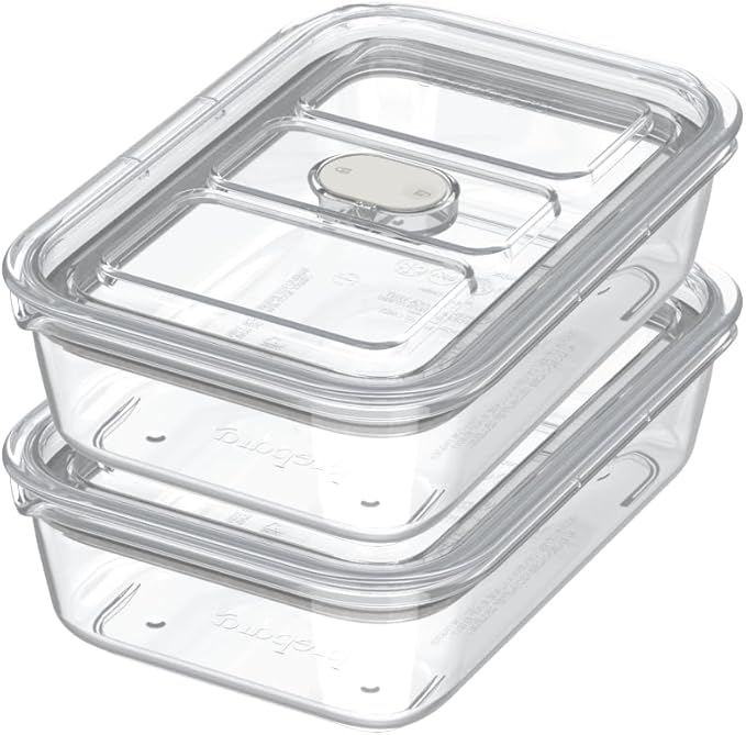 Prepara LatchLok Click 4.3 Cup Food Storage Container, Set of 2, Oat