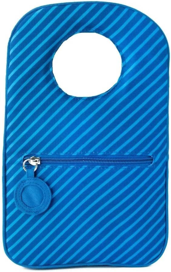 Designer Insulated Lunch Bag, Blue Reusable Cooler Tote for Food & Drinks, Perfect for Women, Men and Kids, Stylish for boy and girls of all ages (Blue Stripe)