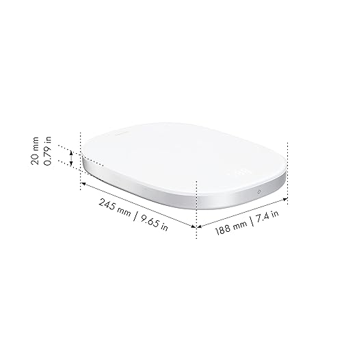 ZWILLING ENFINIGY Digital Kitchen Scales with LCD Display, USB Charging, Up to 10kg, Silver