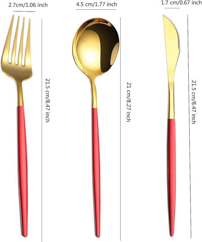 Reusable Utensils Set With Case, Reusable Travel Flatware,Travel Silverware Set With Case ,Reusable Travel Flatware For Home Office School Camping