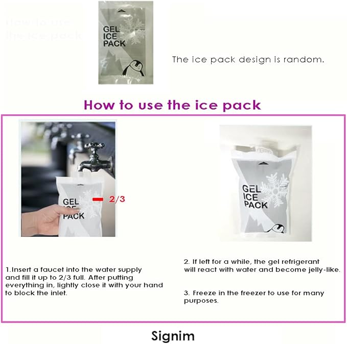 Insulated Easy Zip Lock Resealable Aluminum Sandwich Bag with ice pack - Reusable Thermal Snack Bento Camping Picnic Hot & Cold Pouch (5P, 10 inch x 13 inch)