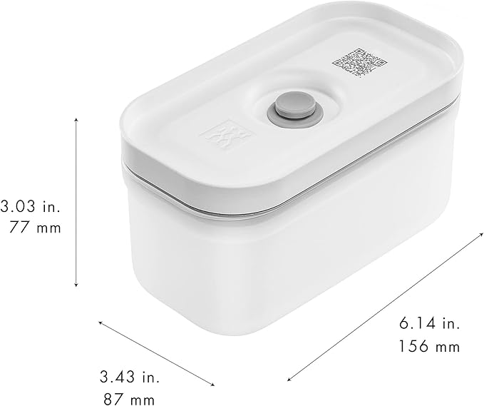 ZWILLING Fresh & Save Small Lunch Box, Airtight Food Storage Container, Meal Prep Container, BPA-Free, Semi-transparent