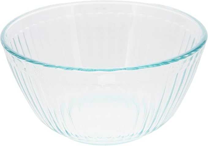 Pyrex 7402 6-Cup Sculpted Glass Mixing Bowls (2-Pack)