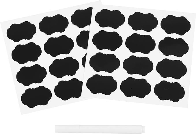 Healthy Packers 8oz Plastic Jars With Lids, Labels and White Marker - 24-Pack Small Plastic Containers with White Lids. Great for Slime, Lotion, Crafts, Travel General Storage