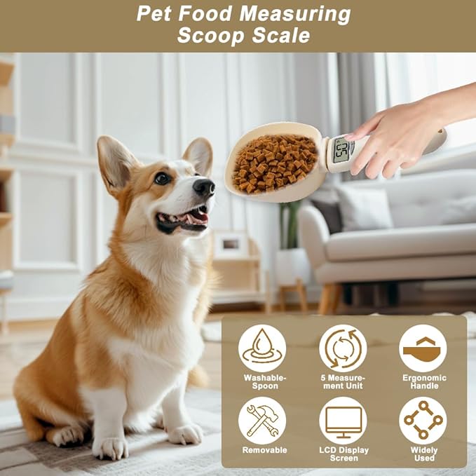 2PCS Food Measuring Spoon with Hook Electronic Kitchen Measuring Spoon Scale with LCD Screen,Digital Kitchen Scale Spoon with Removable Handle, for Dispensing Food and Condiments
