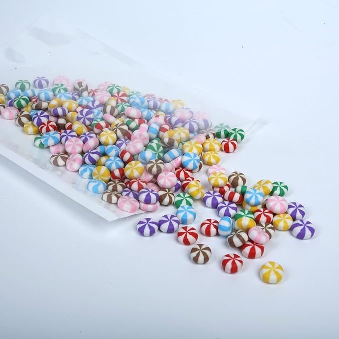 QQ Studio 100 PCS Metallic Mylar Foil Open Top Sealable Bags (8x12cm(3.1x4.7"), Clear & White)