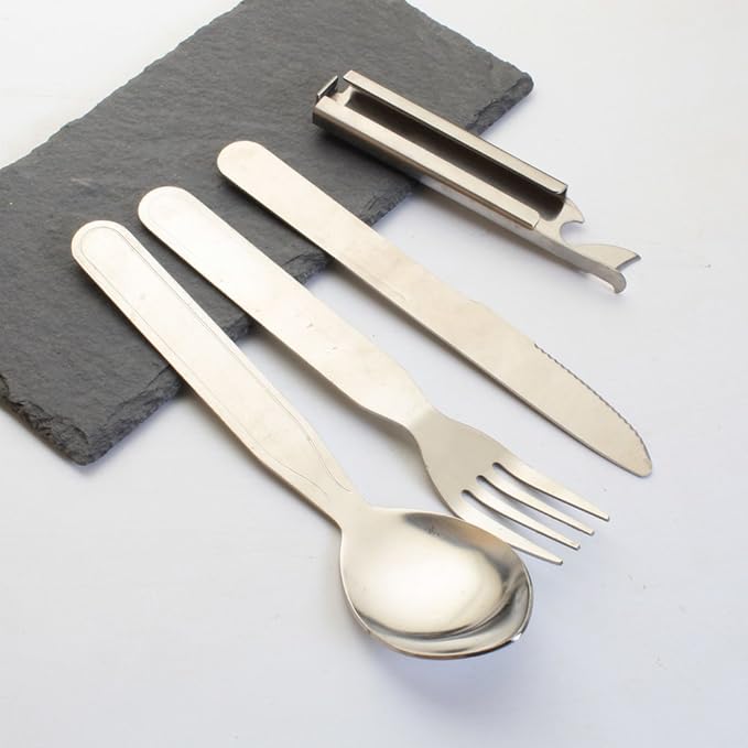 2 Set Picnic Flatware Set, Cutlery Set Extra Strong Ultra Silverware Set, 3 Pieces Knife Fork Spoon Set for Home Use/Travel/Picnic/Camping Utensils Set 2 ggryr nr4ne4 (2 set)