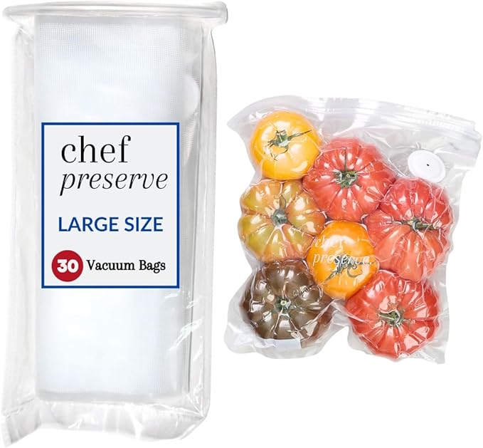 Chef Preserve Vacuum Sealer Bags Large Size 30 Bags