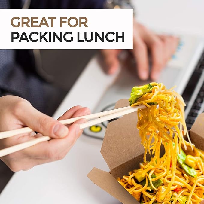 Stock Your Home Microwaveable Kraft Brown Take Out Boxes 71 oz (40 Pack) Leak and Grease Resistant Food Containers - Recyclable Lunch Box - to Go Containers for Restaurants, Catering and Parties