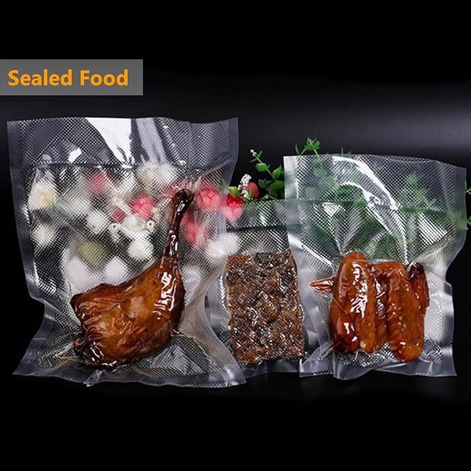 Vacuum Sealer Bags Rolls, for Food Saver Seal a Meal, Weston, Commercial Grade, BPA Free, Heavy Duty, Great for vac storage, Meal Prep or Sous Vide, 2Rolls (11''x16')