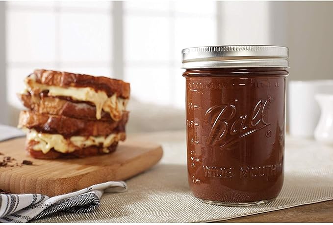 Ball Wide Mouth Glass Mason Jars with Lids and Bands, Used for Canning, Pickling, Juice, Jam, Jelly, Pint Size 16 Ounce (Pack of 36)