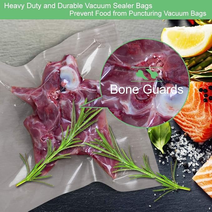 8 Pack 8"x20'(4Rolls) and 11"x20'(4Rolls) Vacuum Sealer Bags Rolls with Commercial Grade,BPA Free,Heavy Duty,Great for Food Vac Storage or Sous Vide Cooking