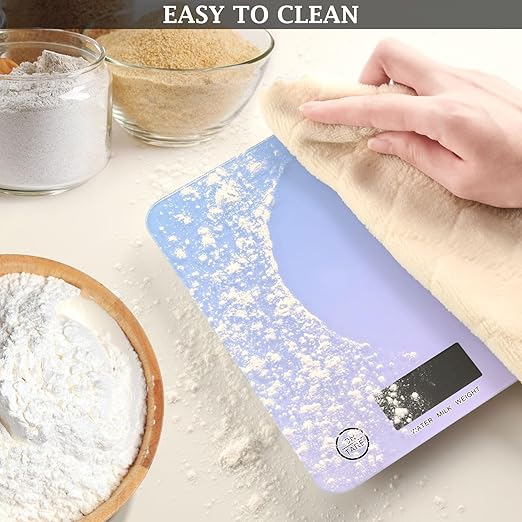 Food Scale Kitchen Scale Food Scales Digital Weight Grams and Ounces Small Electronic Food Scale for Baking Cooking Gradient Purple